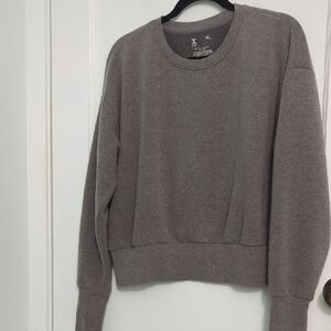 Xersion Sz XL Gray Crew Neck Women's Long Sleeve Sweatshirt
